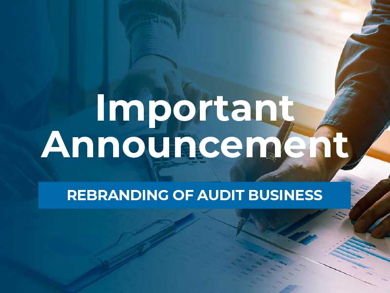 Rebranding of Audit Business